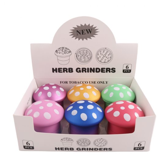 Mushroom grinder 69mm diameter 70mm height 6pcs/display hot sell