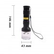 Flashlight grinder 43*146mm tobacco chopper usb